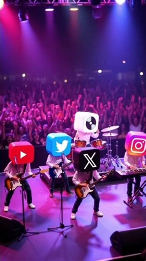 When Social Media Apps Become Tiny Humans#MiniatureWorld #SocialMediaLife #AIArt