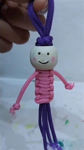 how to make macrame keychain #diy #macrame keychain #viralshort #bohostyle