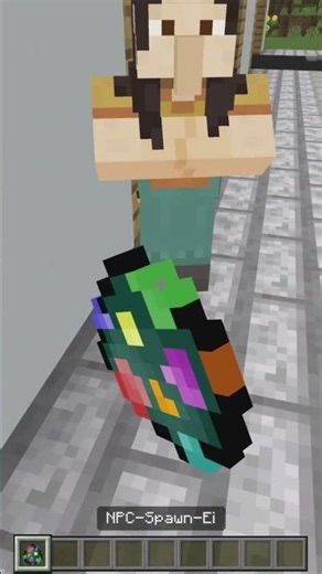 NPC spawn egg in Minecraft beckommen. #minecrafttutorial #minecraft #minecraftbedrockediton