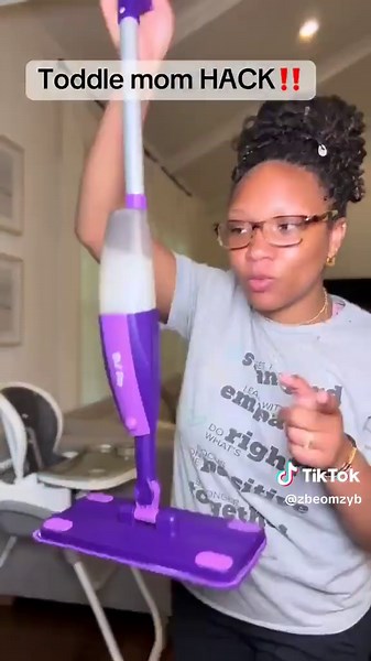 You make the mess, you clean it … my new rule!! 😩 #toddlermom #toddlermop #kidsmop #funspraymop #kidsspraymop