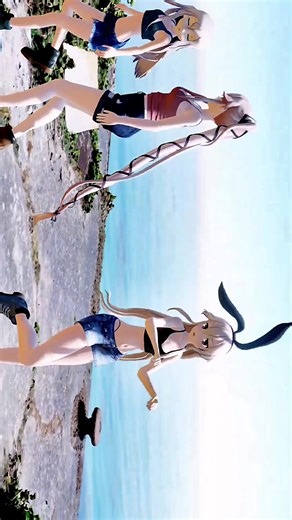 Shimakaze, Yura & Yu-chan - PAYA PAYA | Artist: Nimo Nimo #KanColle #shimakaze #mmd #島風 #岛风