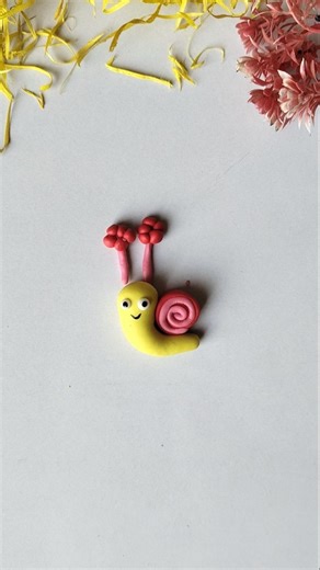 How to Make a Cute Clay Snail! 🐌✨ #shorts #diy #satisfying