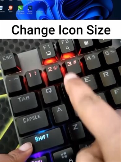 Change icon size on your computer #himratech #computer #tech