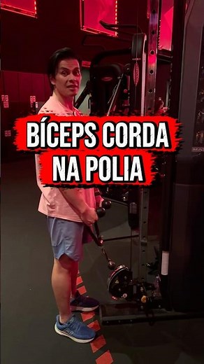 Bíceps corda na polia #biceps #treinodebiceps #musculação #bicepsworkout