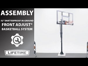 Lifetime 52" In-Ground Front Adjust™ Basketball System | Lifetime Assembly Video