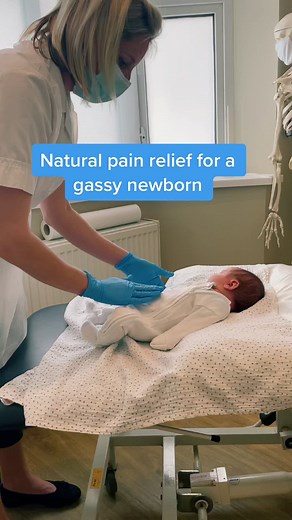 Digestive help for colicky babies or trapped wind #babyhack #mumsoftiktok #babiesoftiktok