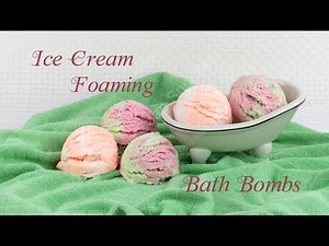 Ice Cream Foaming Bath Bombs