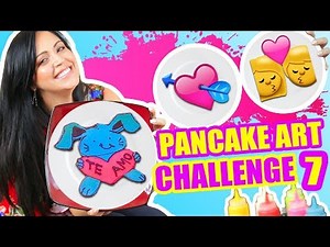 LOVE DRAWINGS YOU CAN EAT! Valentine's Day Pancake Art Challenge - SandraCiresArt CHALLENGE
