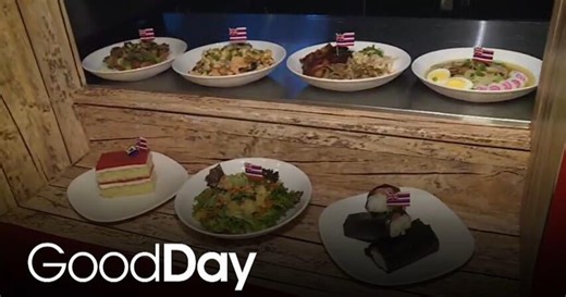 Dina is checking out 'Aloha' — Sky River Casino's Hawaiian-themed "Fork on the Road" menu!