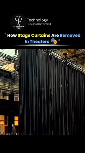 Technology on Instagram: "In theaters, stage curtains aren’t just pulled down by hand — they’re designed with special rigging systems. Using counterweights, pulleys, and tracks, the heavy fabric can be smoothly lifted, drawn aside, or dropped in seconds. This setup allows quick scene changes while keeping the performance seamless for the audience. . . . #ai #technology #artificialintelligence #machinelearning #innovation #robotics #tech"