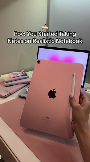 Realistic Notebook for Digital Planning and Note-Taking