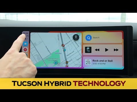 Media Screen in the Hyundai Tucson Hybrid | CarPlay, Android Auto, Reboot and more (2025-2026)