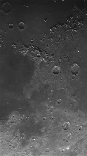 Up close with the lunar surface. 🌔