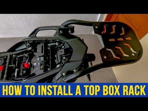 Making My Versys 650 Touring-Ready! 🎒 (Top Box Rack Installation)