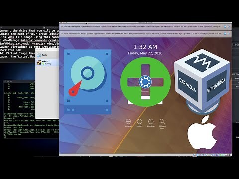 Using a Physical Hard Drive with a VirtualBox VM. Raw Disk Access