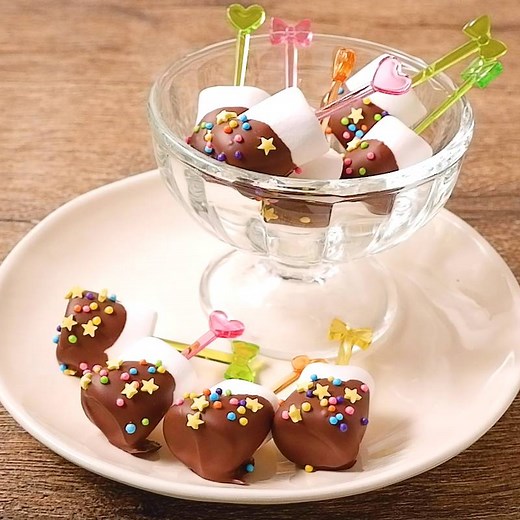 簡単かわいいマシュマロチョコ 作り方・レシピ | クラシル