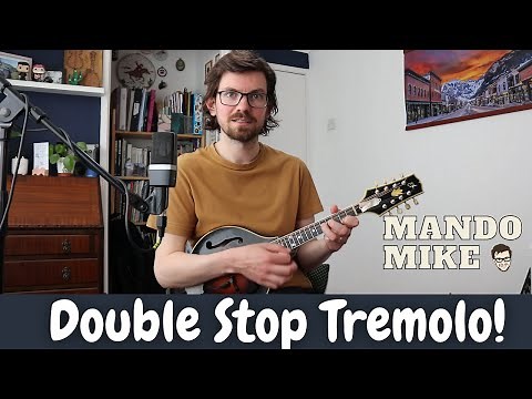 Double Stop Tremolo - A really hard technique! - Mandolin Lesson (Advanced)