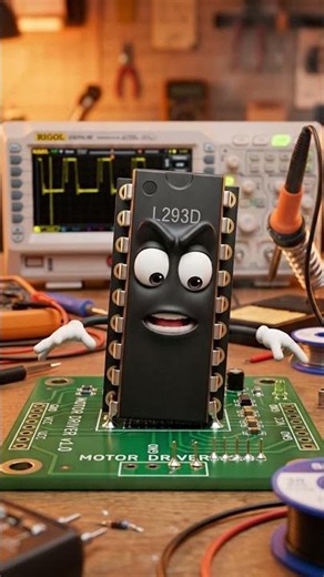 Guaranteed Short Circuit! 💥 The Danger of Soldering the L293D Backwards ❌