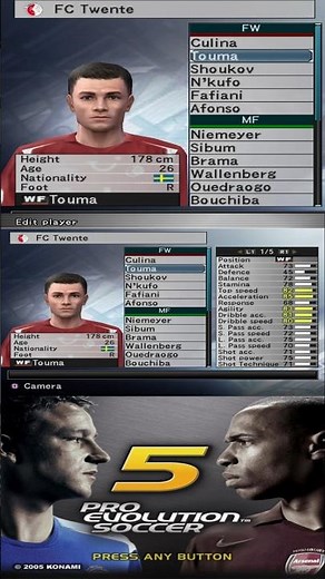 FC Twente Full Squad in Pro Evolution Soccer 5 - PES 5 / Winning Eleven 9 – Full Team & Player Stats