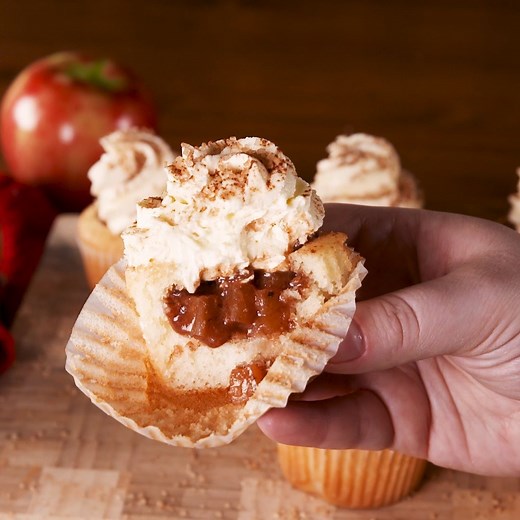 502K views · 4.7K reactions | Apple Pie Stuffed Cupcakes >>> apple...