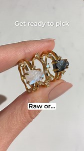 What's your pick? 💎 #moonmagicjewelry #rawgems #facetedgems #moonstonering #Moonstonejewelry #crystals | Moon Magic