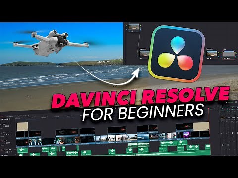 Davinci Resolve tutorial for beginners, how to video edit Drone videos Complete Guide 2025