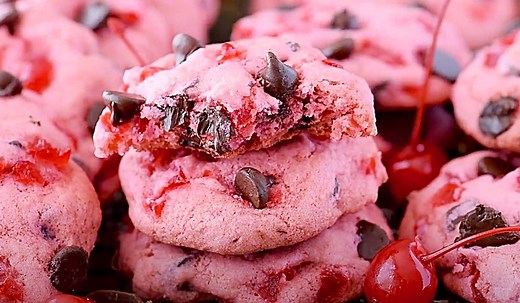 Maraschino Cherry Chocolate Chip Cookies Recipe