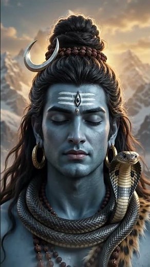 Mahadev 4K Wallpaper 🕉️ | Powerful Lord Shiva Close-Up | Divine AI Art | Shiva Status #Shorts #viral