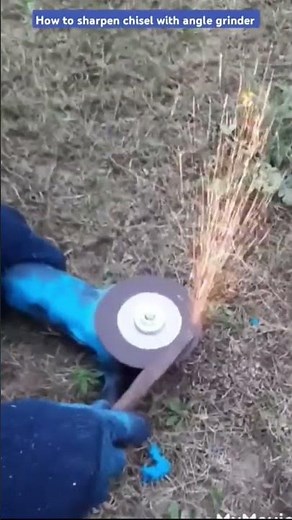 How to Sharpen Chisel with a Grinder #howto #bosch #anglegrinder