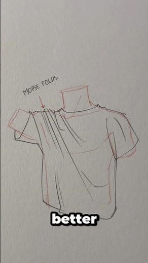 how to draw clothing fold for beginners👕