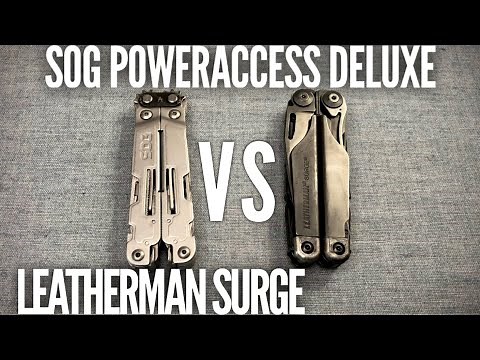 Leatherman Surge and SOG Poweraccess Deluxe Comparison