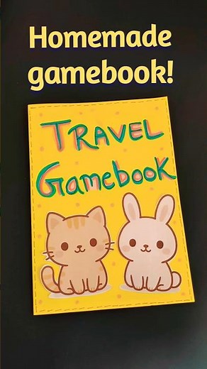 DIY Homemade Travel Game Book 😲🌈 best out of waste/easy craft ideas/paper craft #shorts #craft