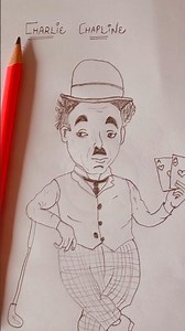 Charlie Chaplin Pencil Sketch ✍️ Part-1 | Realistic Drawing Timelapse #Shorts