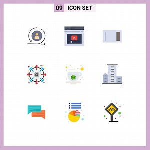 Download 9 Thematic Vector Flat Colors and Editable Symbols of product bundle video external home Editable Vector Design Elements for free
