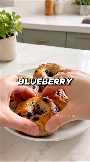 These High-Protein Blueberry Bagels Are So Easy To Make 🫐🥯🤯