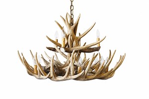 Whitetail Deer 15 Faux Antler Chandelier | Cast Horn Designs
