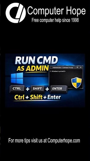 Run Command Prompt as Admin — INSTANTLY #WindowsTips #CommandPrompt #TechTips #Productivity