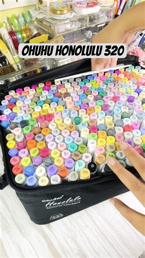 Unboxing Ohuhu Alcohol Marker Honolulu 320 colors #Ohuhu #alcoholmarkers #ohuhumarkers #coloring