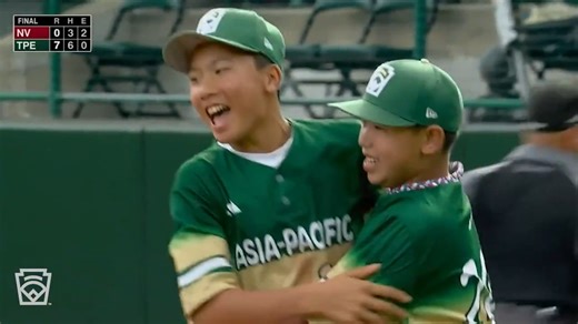319K views · 4.7K reactions | Chinese-Taipei are Little League World Series champions with Lin Chin-Tse leading them with four strikeouts in their 7-0 victory | Little League | Facebook