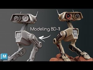 How i 3D Modeled BD-1 From Star Wars Jedi Fallen Order | Maya 3D Modeling | Hard Surface Modeling