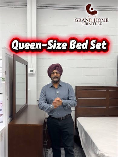 Queen‑size bedroom set – bed, dresser, mirror side table for just $999. Boxing Day sale runs until Jan 4, so act fast! Visit us today to claim yours before it’s gone! 📞 647-262-0000 | 905-564-5853 📍 6685 Tomken Road, Mississauga, Ontario, Canada . . .Floor model as #GrandHomeFurniture #QueenSizeBed #BedroomSet #BedDresserMirror #FurnitureDeal #BoxingDaySale #homedecor #canada