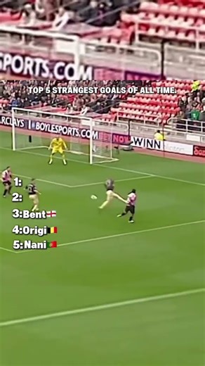 Top 5 strangest goals of all time #footballshorts #StrangestGoals #WeirdGoals #funnyfootball