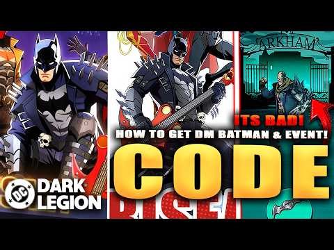 *NEW CODE* & HOW TO GET DM BATMAN! EVENT GUIDE & THIS SUCKS! (DC: Dark Legion)