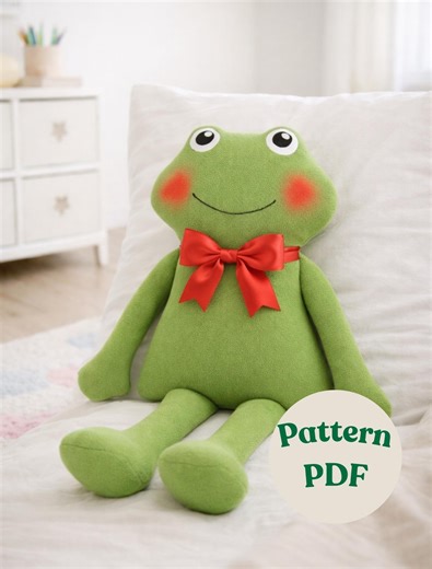 Frog Plush Sewing Pattern | PDF Download | Easy DIY Toy | Beginner-friendly - Etsy Canada