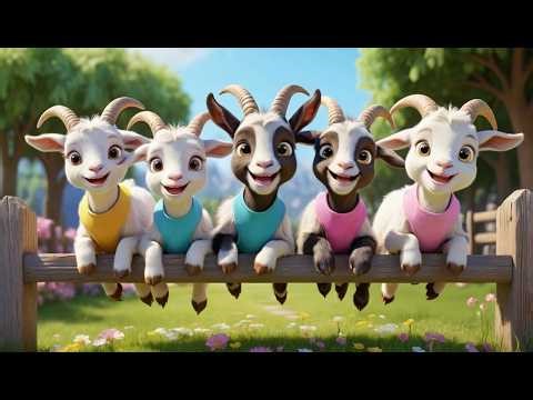 Five Little Baby Goats Jump Jump Jump | Action & Exercise Song for Kids