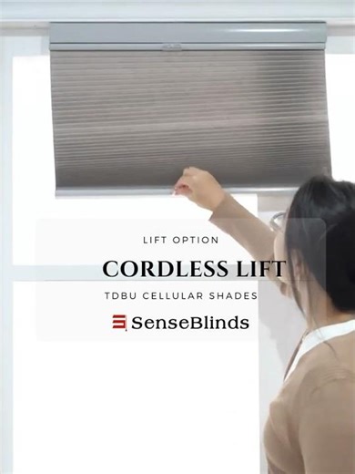 Top Down Bottom Up Cellular Shades with Cordless Lift | Quick View | SenseBlinds