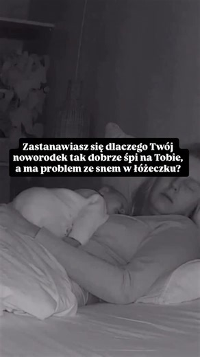 Kotki Dwa on Instagram: "Często słyszę: „Mój noworodek tylko dobrze śpi na mnie, odłożę do łóżeczka i pobudka”. To nie oznacza, że ty robisz coś nie tak. To normalne. W Twoim brzuchu było, głośno, ciepło, nie było głodu i było bardzo ruchliwie. Zimne, płaskie i sztywne łóżeczko, to nie jest coś co noworodek zna i gdzie potrafi jeszcze spać. Do tego często próbujecie zachować totalną ciszę, jak maluch śpi. To co zrobić? Czy już musisz być więźniem drzemek kontaktowych? Nie!!! Celebruj drzemki kon
