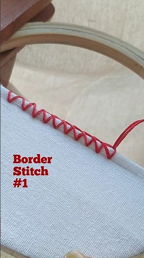 Easy and clean Border Stitch tutorial for absolute beginners