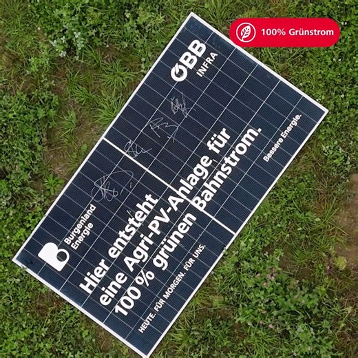 261K views · 98 reactions | Coming "Sun": Bis zum letzten Sonnenstrahl richten sich die Module der Agri-PV-Anlage in Donnerskirchen nach dem Feuerball. ☀️ Ackerbau oder Beweidung, Blühstreifen und 100% grüner Bahnstrom auf einer Fläche - das innovative Tracker-System macht es möglich.  Win-Win-Win für erneuerbare Energie, Natur und Landwirtschaft.  | Österreichische Bundesbahnen (ÖBB) | Facebook