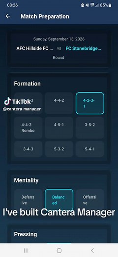 Cantera Football Manager: Develop Your Own Youth Academy